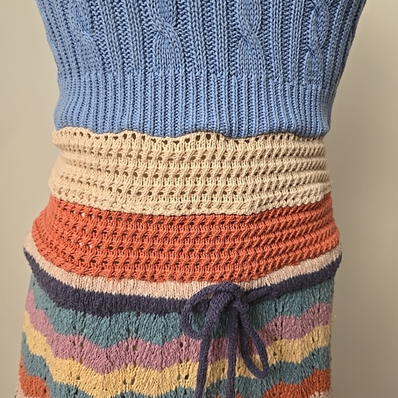 Refashioned Crocheted Romper (M/L) - Picture 3 of 15